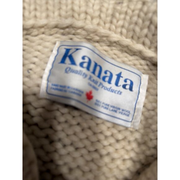 Vintage Kanata Cowichan Knit Button Up Sweater Canada - Picture 5 of 9